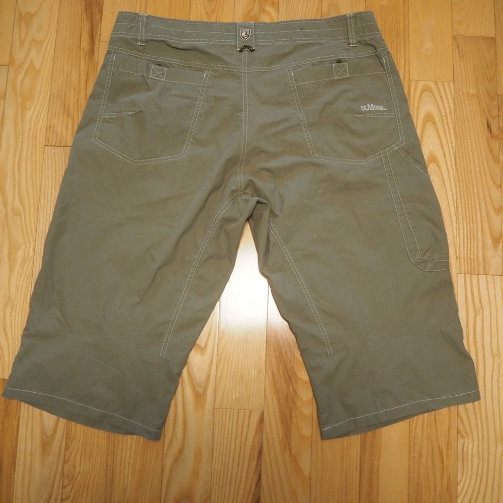 Kuhl Crag Series Long Shorts Men's 38 Olive Outdoor Utility Pockets Gorpcore